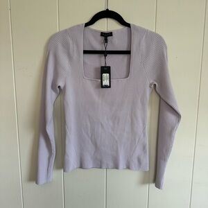 Rag & Bone Lavender Asher Square Neck Long Sleeve Large BNWT